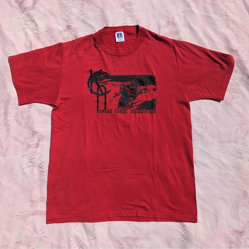 Vintage Kansas Canoe Association T-Shirt M (Fits S) Graphic Nature Gorpcore Tee